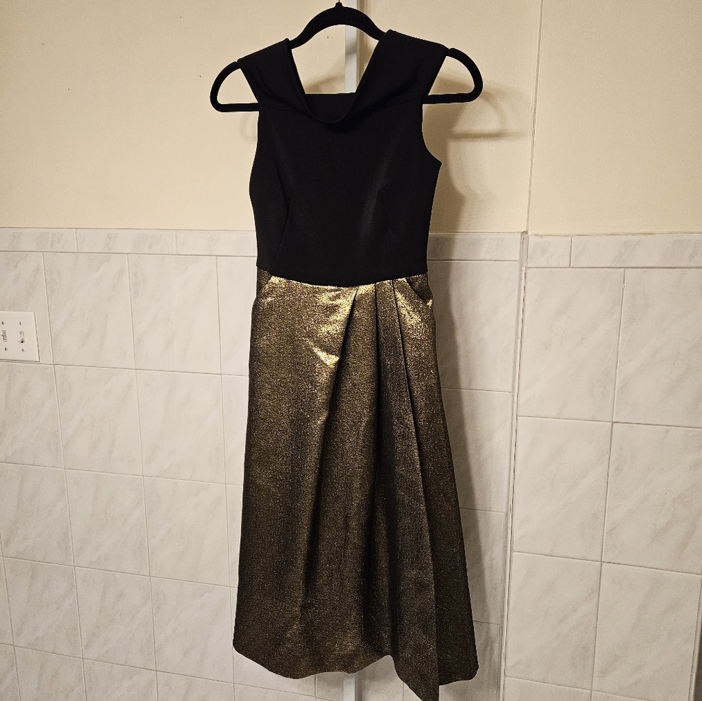 TED BAKER LONDON METALLIC DRESS
